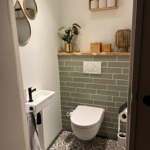 Renovatie toilet met Luxe Bidet Neo 180  toillet